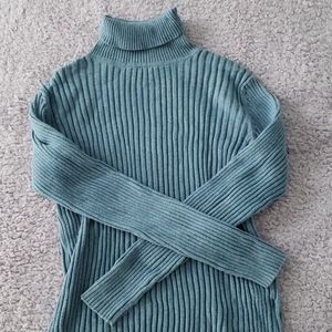jcrew blue turtleneck